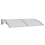 VidaXL vidaXL Türvordach Grau 150x100 cm Polycarbonat 3