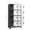 VidaXL vidaXL Locker Cabinet Anthracite and White Steel Office Storage Cabinet Locker 9