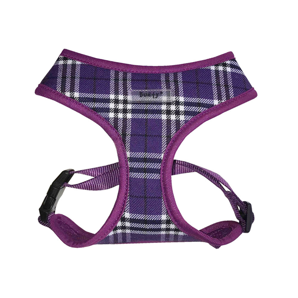 (Large, Purple) Dog Puppy Harness Adjustable No Pull Small Medium Large Dogs