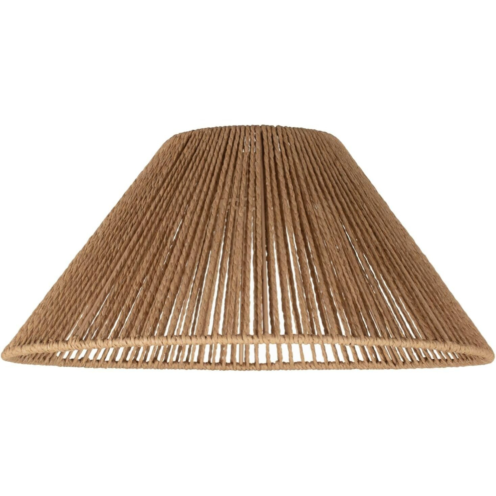 (Natural ) Natural Light Shade Weave Rope Rattan Lampshade