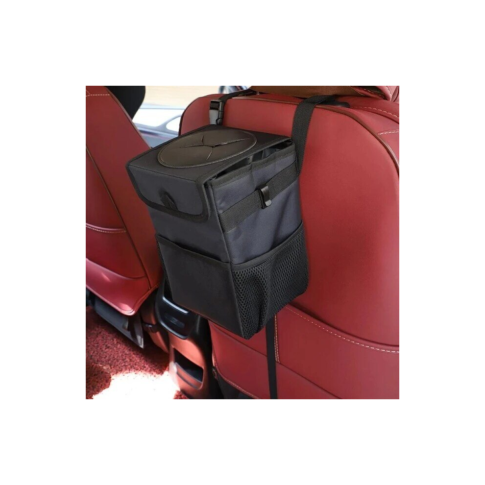 Ar Trash Can With Lid-Leak Proof And Water Proof Trash Bin For Vehicle, Foldable Garbage Bag For Vehicle, Hanging Storage Portable 4906994310193