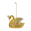 Gold Swan Bauble 9cm Hanging Decoration Premier 1