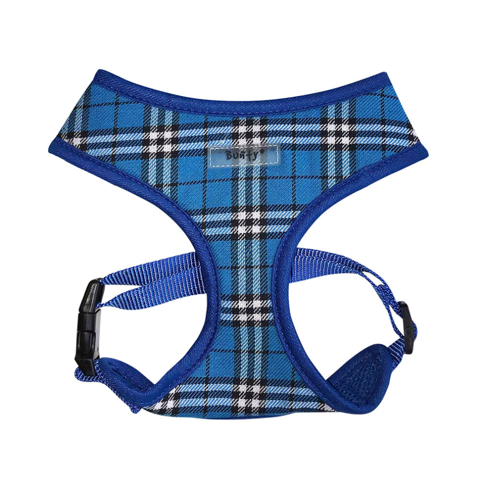 (Medium, Blue) Dog Puppy Harness Adjustable No Pull Small Medium Large Dogs