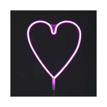 Garden Store Direct Heart Shape Battery Powered Rope Light Pink