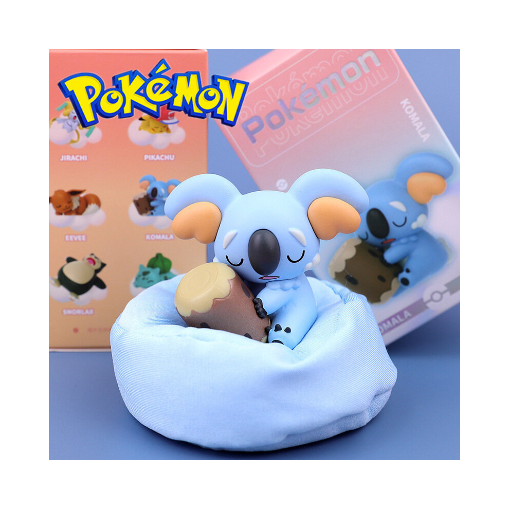 (with box, Komala sleep) Genuine Pokemon Starry Dream Series Pikachu Jirachi Eevee Komala Snorlax