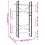 VidaXL vidaXL 5-Tier Book Cabinet White Engineered Wood Office Storage Rack Bookcase 6