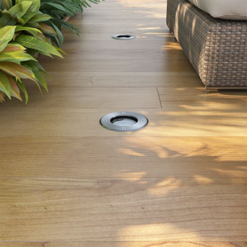VidaXL vidaXL LED-Bodeneinbaustrahler 3 Stk. Outdoor Rund 1
