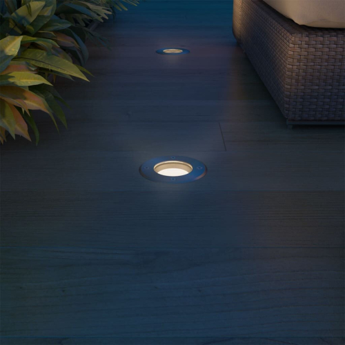 VidaXL vidaXL LED-Bodeneinbaustrahler 3 Stk. Outdoor Rund 2