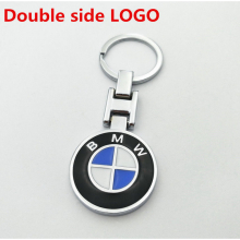 Stainless Key Ring Car Logo Car Chain Fobs Logo on Both Side for BMW M Power
