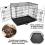 42" XL Dog Cage Pet Puppy Metal Training Crate Carrier Black Actiaspet 2