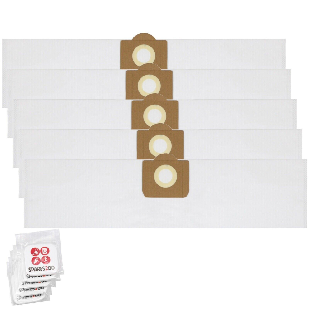 Bags for V-TUF Mini M Class Extractor Vacuum VTUF MINIHSV Dust Buddy VTM110 Bag (Pack of 5 + Fresheners)