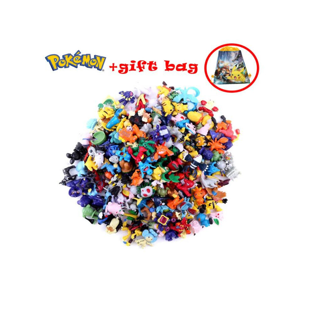 Maxpower (96Pcs Pet With Bag) 24-144Pcs Pokemon Figures Model Lot Bulk Buy Different Styles Kawaii Pikachu