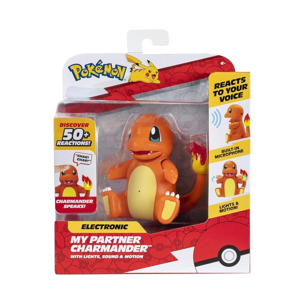 (Charmander) WCT Pokemon Electronic Interactive My Partner Pikachu- Charmander-Reacts