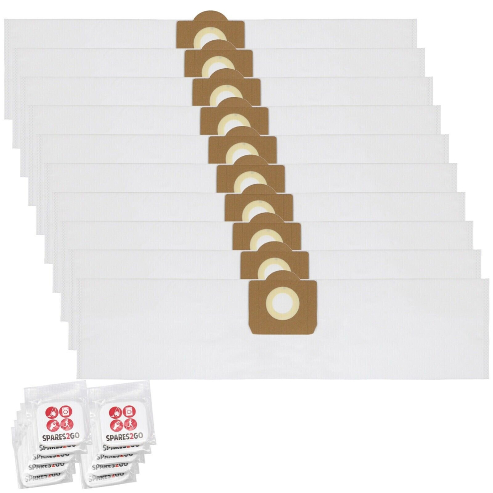 Bags for V-TUF Mini M Class Extractor Vacuum VTUF MINIHSV Dust Buddy VTM110 Bag (Pack of 10 + Fresheners)