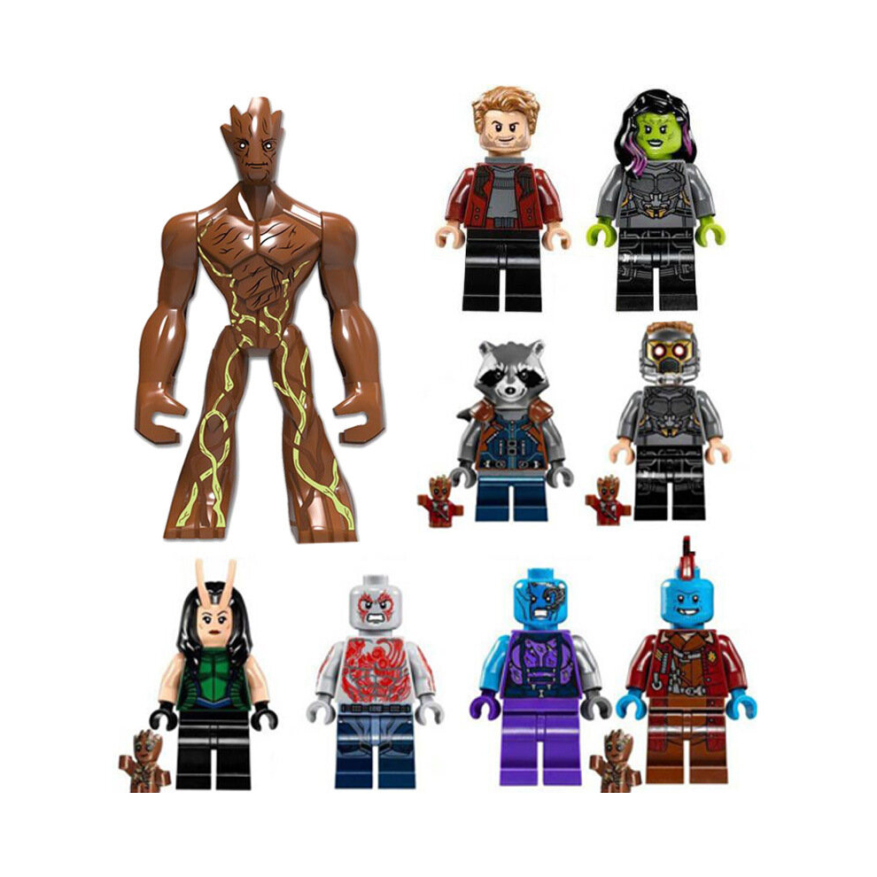 9pcs Fit Lego Guardians of the Galaxy Minifigures Kids Toys gifts