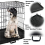 42in Black Heavy Duty Dog Metal Training Cage 3