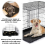 Black 48in Heavy duty Metal Training Dog Cage 5