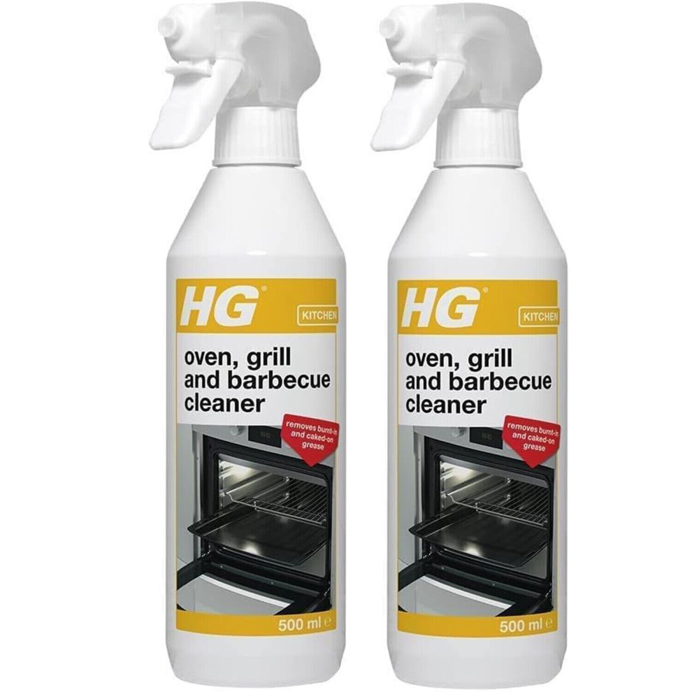 2 x HG Oven Grill And Barbecue Cleaner - 500ml