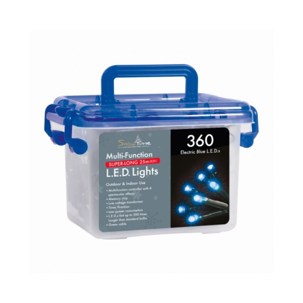 Snow Time 360 Led Multi-Functional Lights W/Timer Blue