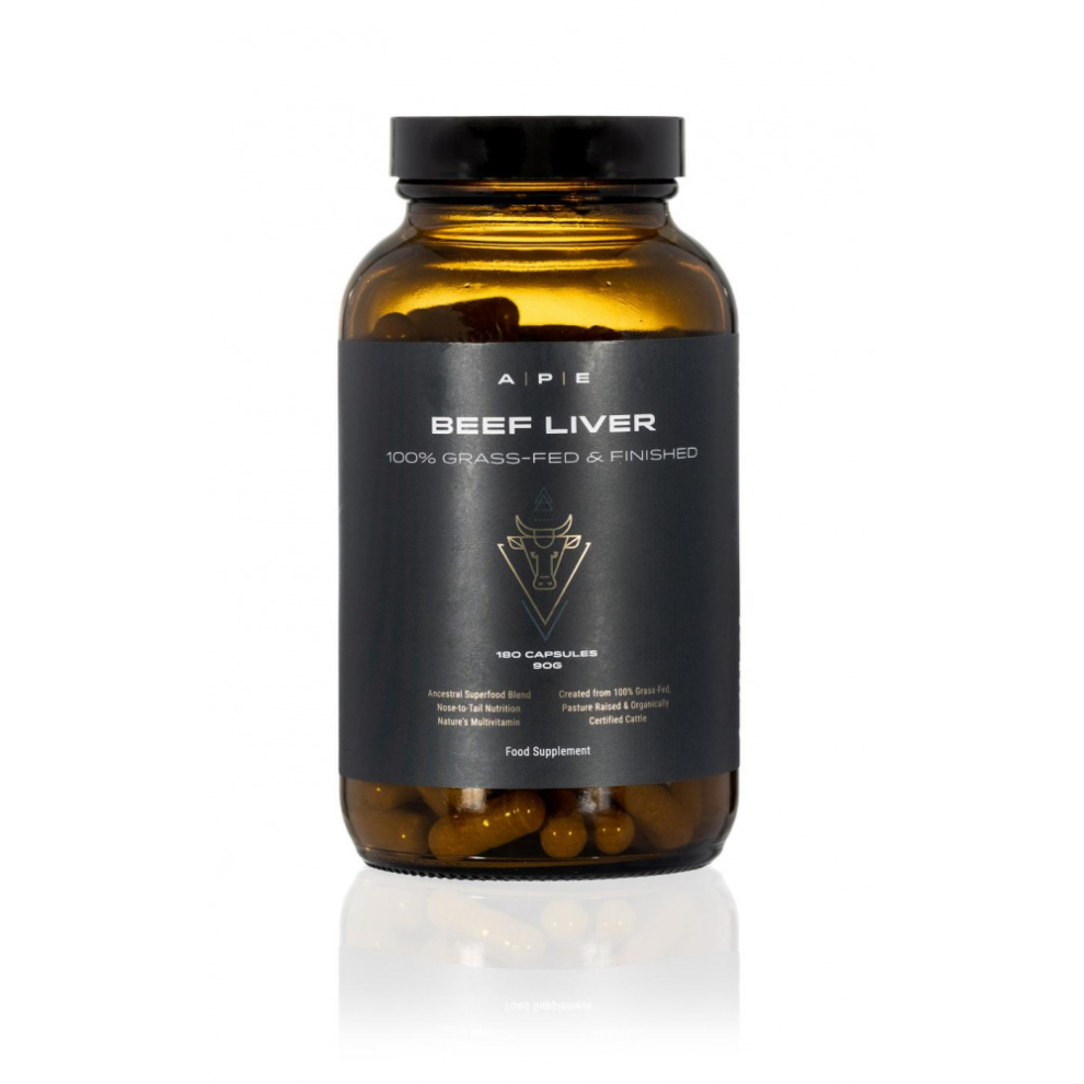 Ape Nutrition Grass-Fed Beef Liver - 180 Capsules - Image 3