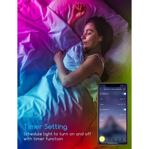 Led Strip Lights with Remote, APP Control, 10m Lights RGB Using IC Chips Control Rainbow Colour USB Powered Bluetooth Music Sync Color Changing LED 2