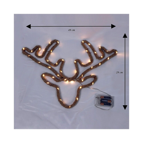 Garden Store Direct Deer Hemp LED Rope Light Silhouette 1