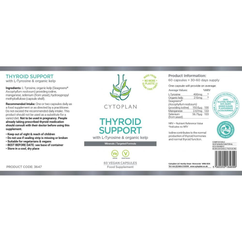Cytoplan Thyroid Support 60's 2