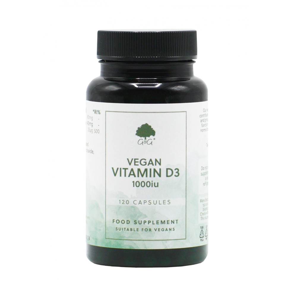 G&G Vitamins Vegan Vitamin D3 1000Iu 120'S