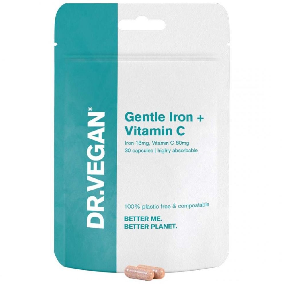 Dr Vegan Gentle Iron + Vitamin C 30'S
