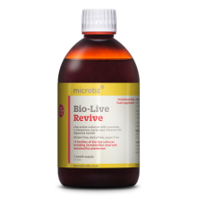 Microbz Bio-Live Revive 475ml - Gut Guardian with Live Cultures, Slippery Elm, Turmeric & L-Glutamine