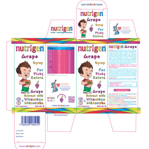 Nutrigen Grape Syrup For Picky Eaters 200ml 2