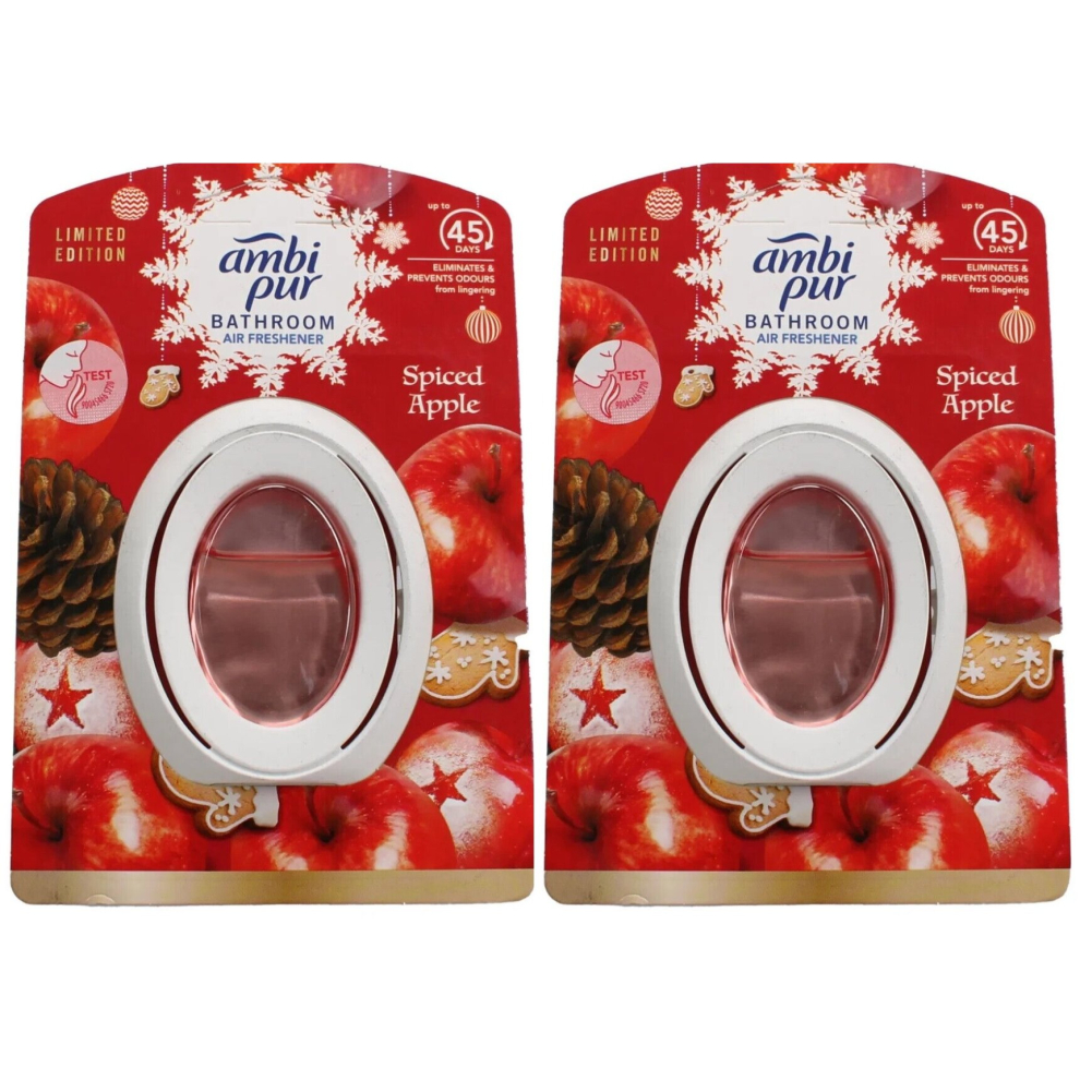 2 x 7.5ml Febreze Bathroom Air Freshener - Spiced Apple