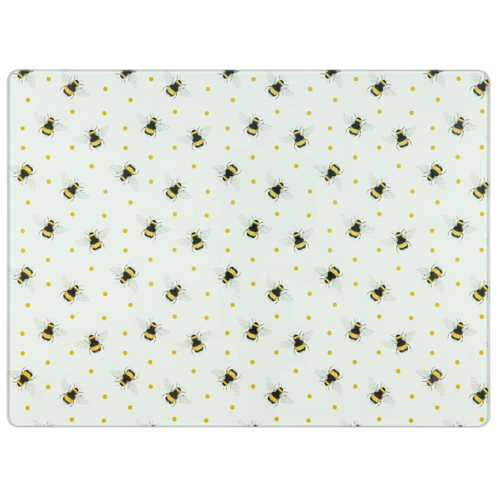 (Bee) Tempered Glass Chopping Board Kitchen Worktop