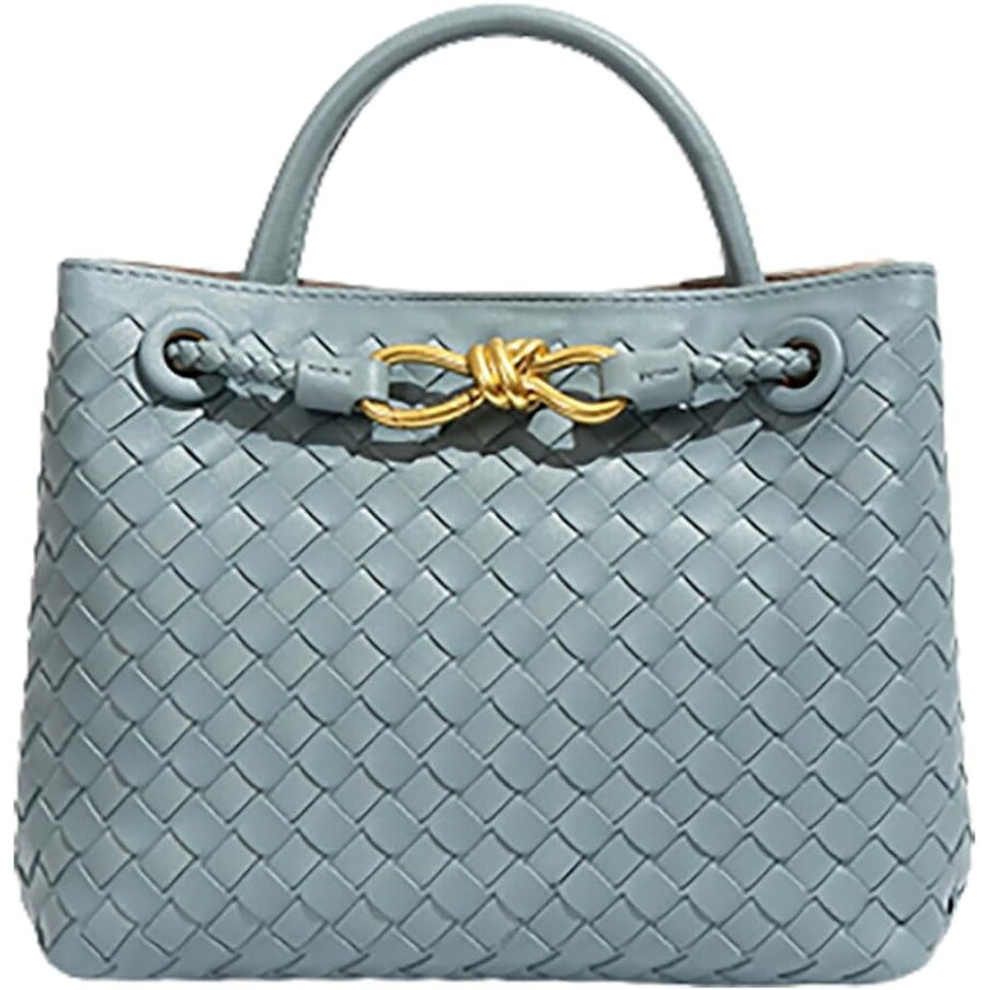 (Light Blue) Hobo Bags for Women Woven Tote Bag Woven Shoulder Bag Crossbody Satchel Bag Fashion Woven Purses Tote Handbag 2023