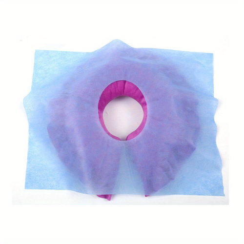 50pcs Massage Table Cover Sheet With Face Hole Fitted Massage Couch