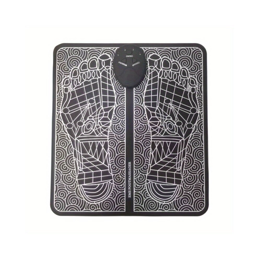 Multicoloured Portable Foot Massager Mat Relieve Fatigue And Soreness With Acupressure Points Perfect For Home Use