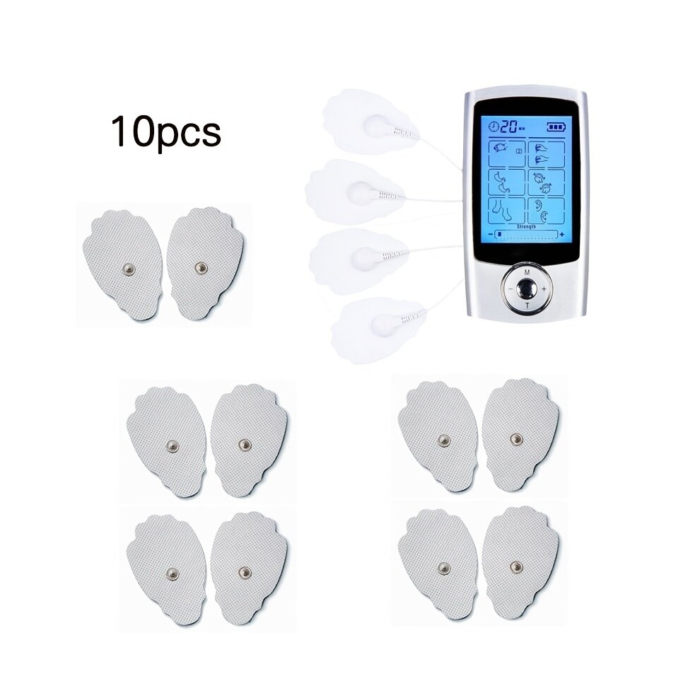 10 pcs Reusable Self Adhesive TENS Unit Electrode Pads for Pain Relief and Muscle Massage