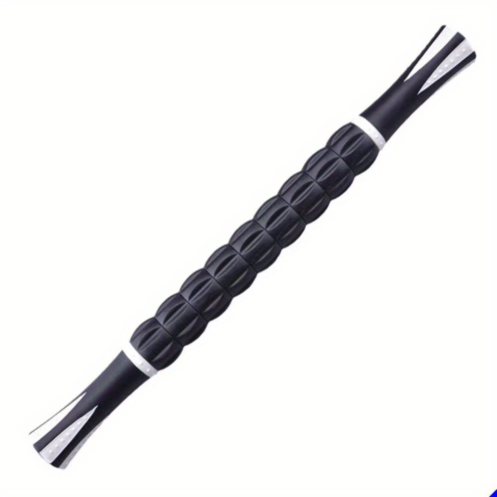 Black Muscle Roller Massage Stick Tool For Athletes Yoga Muscle Roller For Relieving Muscle Soreness Soothing Cramps Massage