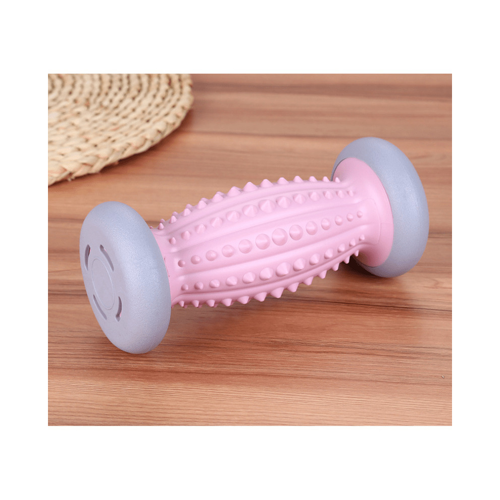 Pink Foot Massage Roller For Plantar Fasciitis Relief Foot Arch Pain Myofascial Pain And Body Muscle Pain Foot Massager Reflexology Tool