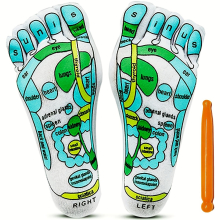 2PCS Acupressure Reflexology Socks Pain Relief Acupuncture Socks For Foot Massage Beginner Acupoint Massage Tools Christmas For Parents