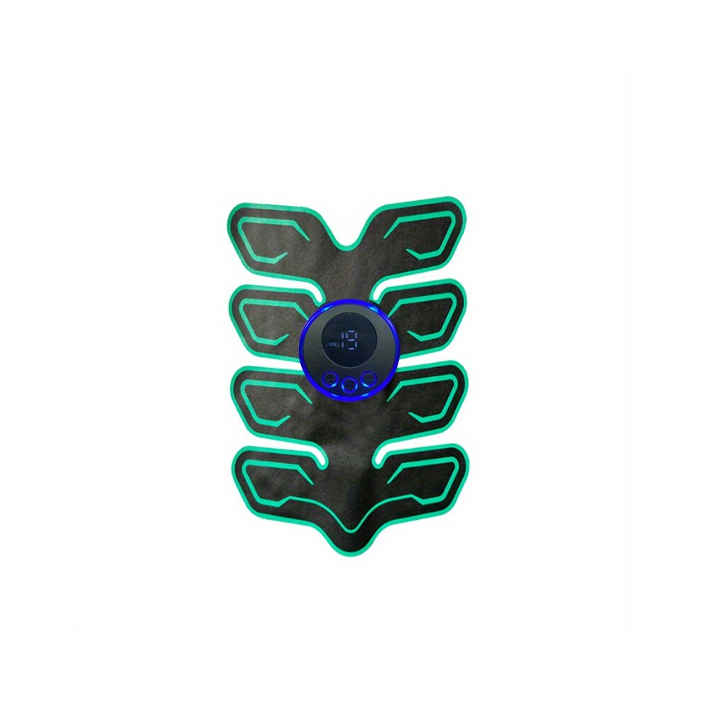 Abs Stimulator 8 Modes 19 Levels Muscle Toner Portable Muscle Trainer Intelligent Wireless Fitness Apparatus For Men Woman Abdomen Arm Usb Charging Ho