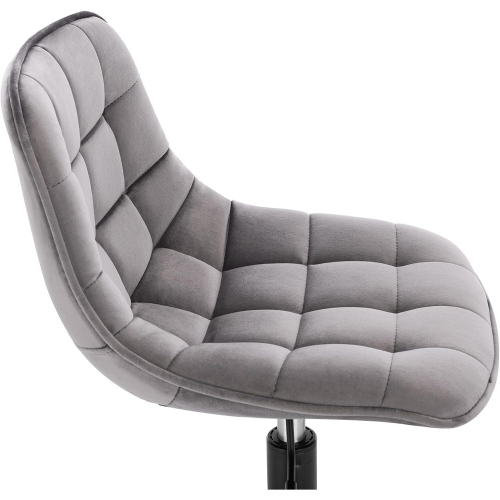 Dressing Stool Swivel Velvet Modern Breakfast Dining Chair Rotatable 2