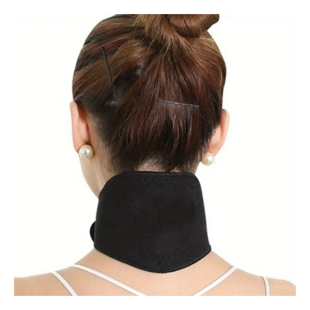 White Relieve Cervical Neck Stiffness Instantly With Self Heating Neck Collar Brace Perfect For Daily Work Travel & More