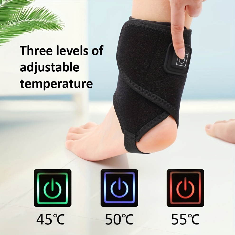 Heated Ankle Wrap Ankle Warmer Foot Wrap With 3 Temperature Settings For Ankle Discomfort Gift For Parents Men Women