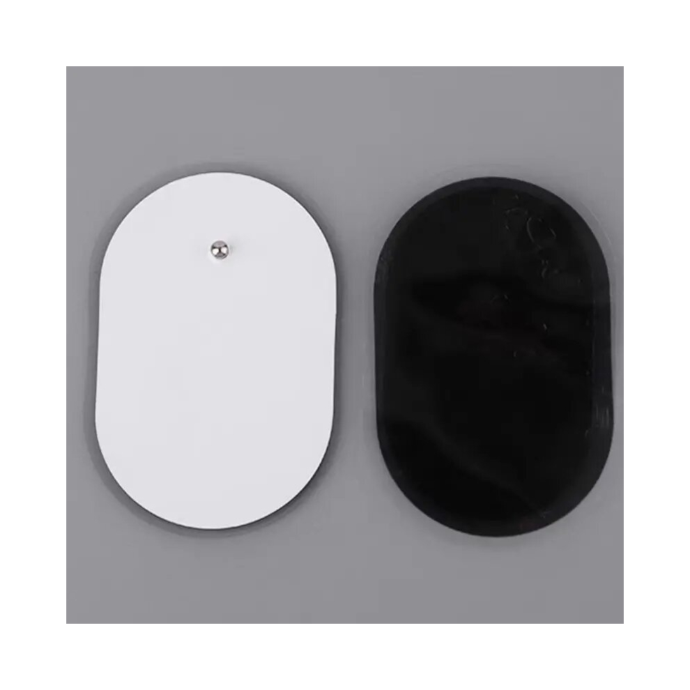 1 Pair TENS Unit Replacement Pads Reusable Self Adhesive Low Frequency Electrode Pad Patch For TENS Massager Oval