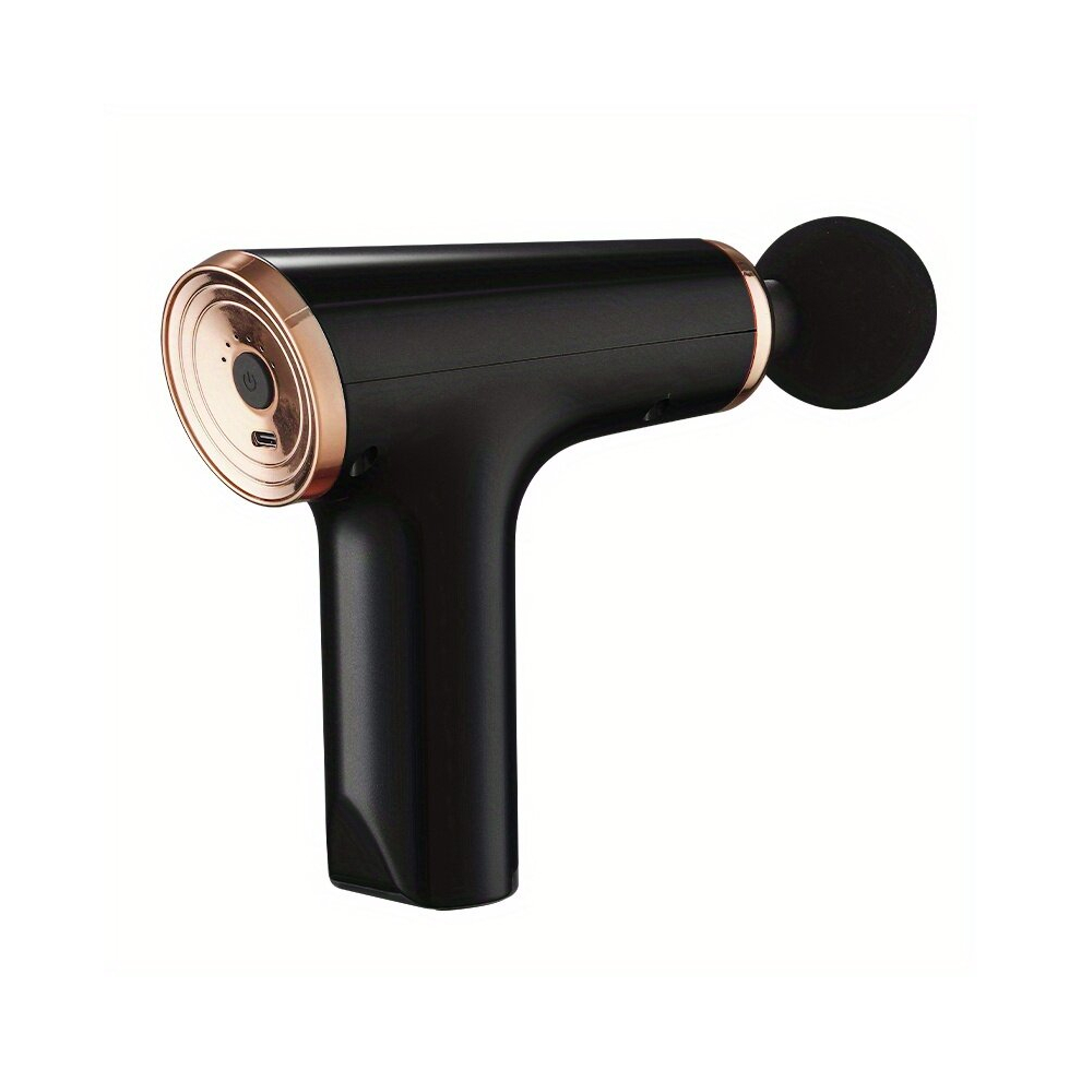 Black Mini Massage Gun Deep Tissue Percussion Massager For Muscle Relaxation And Back Soreness Pain Lightweight Percussive Body Massager For Women And Men