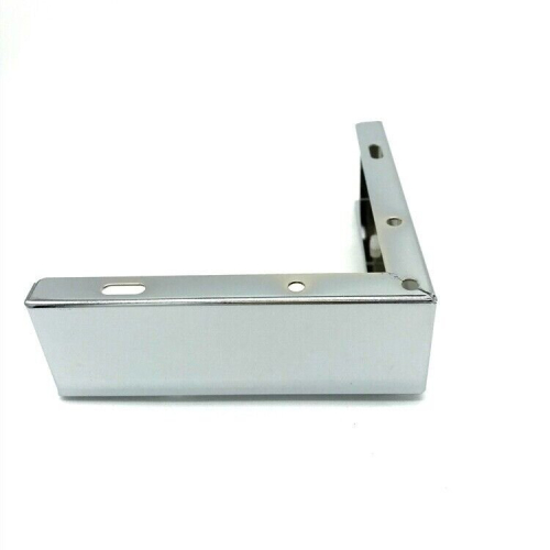 NEW 4x Chrome Metal Furniture Corner legs Feet sofasstools 6cm x 15cm