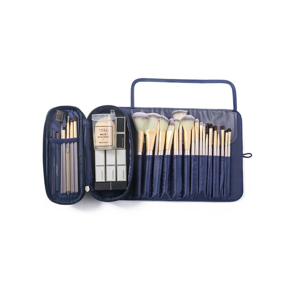 Multicoloured Portable Makeup Brush Bag Organize Your Cosmetics And Travel In Style