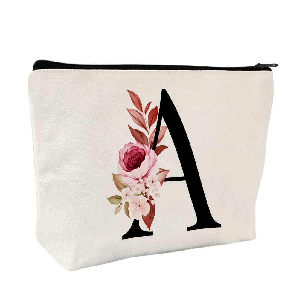 Multicoloured Personalized Makeup Bag Birthday For Women Mom For Bride Bridesmaid Cosmetic Bag