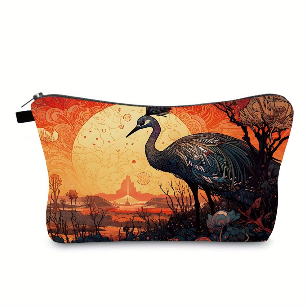 Multicoloured Adorable Animal Print Makeup Bag Waterproof Cosmetic Case For Travel And Toiletry Storage Perfect For Women And Girls